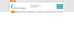 Desktop Screenshot of klinikum-stuttgart.de